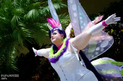 Size: 2048x1357 | Tagged: 2012, anime festival orlando, artist:flowerbite, clothes, cosplay, costume, derpibooru import, glimmer wings, human, irl, irl human, photo, rarity, safe, solo, sonic rainboom (episode), wings