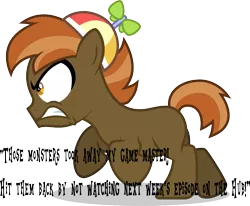 Size: 997x823 | Tagged: background pony strikes again, button, buttongate, button mash, button's adventures, derpibooru import, drama, safe, solo