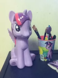 Size: 720x960 | Tagged: safe, derpibooru import, twilight sparkle, twilight sparkle (alicorn), alicorn, pony, bank, female, jin, mare, toy