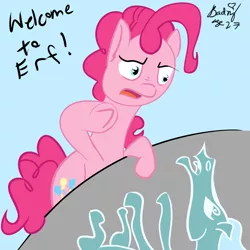 Size: 1000x1000 | Tagged: artist:mylittlebadzerg, derpibooru import, id4, independence day (movie), pinkie pie, safe, windigo