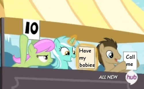 Size: 500x312 | Tagged: derpibooru import, doctor whooves, edit, edited screencap, exploitable meme, hub logo, leap of faith, lyra heartstrings, lyra's score, meme, merry may, safe, screencap, time turner