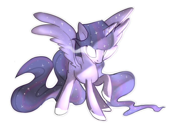 Size: 700x500 | Tagged: safe, artist:kaji-tanii, derpibooru import, twilight sparkle, twilight sparkle (alicorn), alicorn, pony, female, glowing eyes, mare, solo