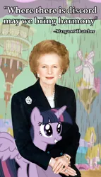 Size: 790x1382 | Tagged: alicorn, ask, derpibooru import, human, irl, irl human, margaret thatcher, photo, safe, tumblr, twilight sparkle, twilight sparkle (alicorn)