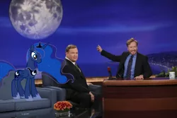 Size: 575x383 | Tagged: andy richter, conan o'brien, derpibooru import, meme, obligatory pony, princess luna, safe