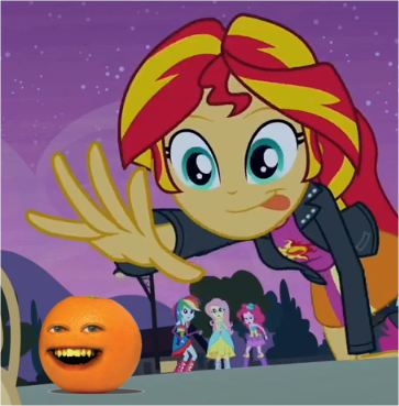 Size: 363x369 | Tagged: safe, derpibooru import, edit, edited screencap, screencap, sunset shimmer, equestria girls, equestria girls (movie), annoying orange, crossing the memes, exploitable meme, meme, memeception, sunset shimmer reaching for things