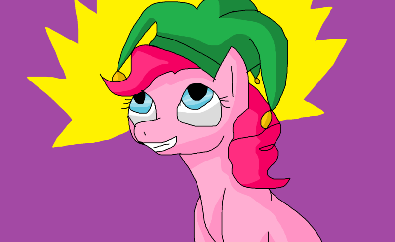 Size: 1938x1188 | Tagged: april fools, artist:mojo1985, derpibooru import, fool's hat, hat, pinkie pie, safe, solo