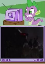 Size: 561x807 | Tagged: derpibooru import, exploitable meme, godzilla, godzilla 2014, godzilla (series), kaiju, meme, muto, obligatory pony, safe, spike, tv meme