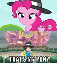 Size: 565x624 | Tagged: caption, derpibooru import, image macro, meme, pinkie pie, pokémon, pokémon x and y, safe, text, that's my pony, that's my x