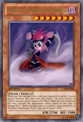 Size: 419x610 | Tagged: artist:noonebahtim, card, derpibooru import, pinkie pie, safe, solo, yu-gi-oh!