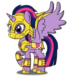 Size: 1024x1024 | Tagged: safe, artist:christiancerda, derpibooru import, twilight sparkle, twilight sparkle (alicorn), alicorn, pony, armor, battle armor, female, mare, solo