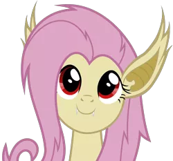 Size: 6000x5600 | Tagged: safe, artist:magister39, derpibooru import, fluttershy, bat pony, pony, vampire, bats!, absurd resolution, bat ponified, c:, cute, fangs, flutterbat, looking at you, looking up, race swap, simple background, smiling, solo, transparent background, vector