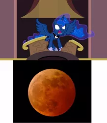 Size: 1024x1176 | Tagged: angry, blood moon, derpibooru import, eclipse, lunar eclipse, moon, princess luna, princess twilight sparkle (episode), safe, solo