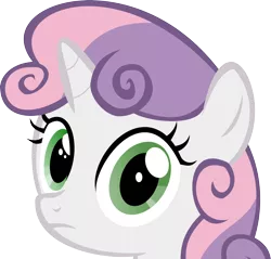 Size: 2998x2871 | Tagged: artist:cwossie, derpibooru import, frown, looking at you, safe, simple background, solo, stare, sweetie belle, sweetie belle's stare, transparent background, vector