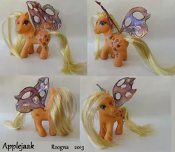 Size: 2300x2000 | Tagged: applejack (g1), artist:roogna, custom, derpibooru import, g1, irl, photo, safe, toy