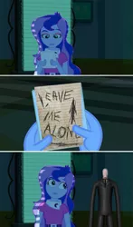 Size: 601x1024 | Tagged: semi-grimdark, artist:moarphexx, derpibooru import, princess luna, equestria girls, equestria girls (movie), exploitable meme, flash's paper, luna's office, meme, ms paint, paint, slenderman, vice principal luna