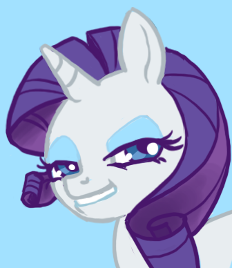 Size: 336x388 | Tagged: artist:mcponyponypony, derpibooru import, grin, i lol'd, looking at you, mfw, rarity, reaction image, safe, smiling, solo