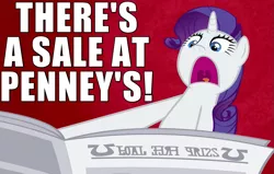 Size: 825x525 | Tagged: airplane!, derpibooru import, foal free press, i'll destroy her, newspaper, ponyville confidential, rarity, safe, screencap, solo, surprised