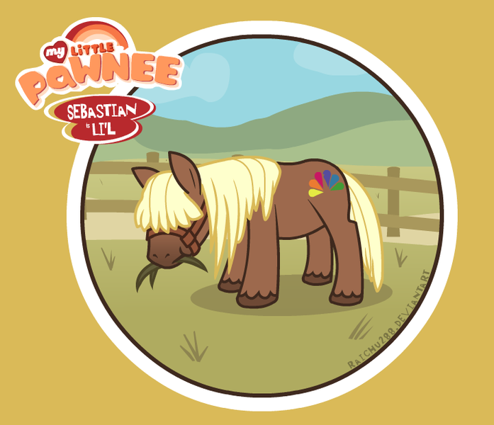 Size: 720x620 | Tagged: artist:raichu288, derpibooru import, li'l sebastian, nbc, parks and recreation, safe, solo