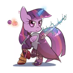 Size: 1300x1300 | Tagged: safe, artist:joycall6, derpibooru import, twilight sparkle, twilight sparkle (alicorn), alicorn, pony, clothes, female, mage, magic, mare, solo, sorceress