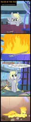 Size: 760x2916 | Tagged: safe, artist:toxic-mario, derpibooru import, derpy hooves, spitfire, pegasus, pony, comic:toxic-mario's derpfire shipwreck, equestria games (episode), cauldron, comic, derpfire, equestria games, female, lesbian, mare, parody, scene parody, shipping, spitfiery, spitfire's hair is fire