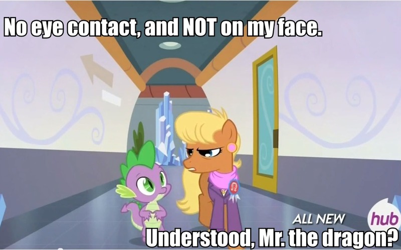 Size: 960x600 | Tagged: all new, caption, derpibooru import, edit, edited screencap, equestria games (episode), female, hub logo, image macro, implied foalcon, male, meme, ms. harshwhinny, screencap, shipping, spike, spikewhinny, straight, suggestive, text