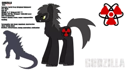 Size: 3264x1840 | Tagged: safe, artist:mp3fimmusic, derpibooru import, ponified, kaiju, kaiju pony, pony, atom, godzilla, godzilla (series), godzilla 2014, ionizing radiation warning symbol, radioactive