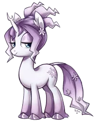 Size: 600x750 | Tagged: safe, artist:heilos, derpibooru import, tree of harmony, oc, oc:harmony (heilos), ponified, unofficial characters only, classical unicorn, pony, unicorn, bedroom eyes, cloven hooves, leonine tail, solo, unshorn fetlocks