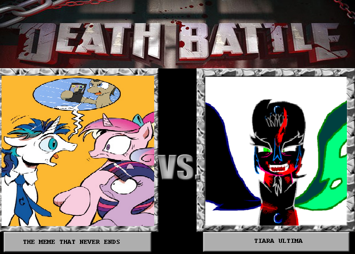 Size: 700x500 | Tagged: accepted meme that never ends, button's offensive game, death battle, derpibooru import, exploitable meme, meme, memeception, obligatory pony, princess cadance, psychic paper, psychic paper meme, safe, screaming armor, shining armor, spoiler:comic, the meme that never ends, tiara ultima, twilight sparkle