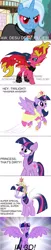 Size: 894x4388 | Tagged: safe, derpibooru import, sunset shimmer, trixie, twilight sparkle, twilight sparkle (alicorn), alicorn, pony, alicorn amulet, comic, female, mare, sunset satan, yugioh abridged