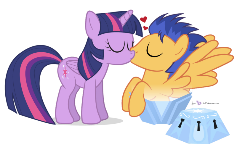 Size: 1023x636 | Tagged: safe, artist:dm29, derpibooru import, flash sentry, twilight sparkle, twilight sparkle (alicorn), alicorn, pony, princess twilight sparkle (episode), exploitable meme, eyes closed, female, flashlight, heart, kissing, leaning, male, mare, meme, mystery box of plot importance, shipping, simple background, spread wings, straight, transparent background, vector, what's in the box?, wings