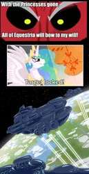 Size: 652x1267 | Tagged: a future vision, derpibooru import, dreadnought, eve online, exploitable meme, gallente, lord tirek, meme, moros, orbital bombardment, safe, tirek vs everyone meme, twilight's kingdom