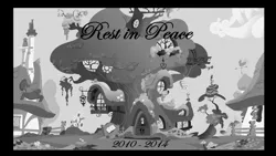 Size: 1408x792 | Tagged: derpibooru import, feels, golden oaks library, rest in peace, sad, safe, tearjerker, twilight's kingdom, why