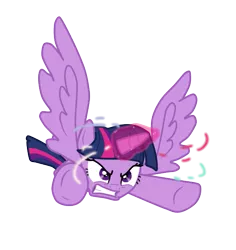 Size: 543x574 | Tagged: safe, artist:freyaleafy, derpibooru import, twilight sparkle, twilight sparkle (alicorn), alicorn, pony, twilight's kingdom, angry, female, flying, magic, mare, simple background, solo, super saiyan princess, transparent background, vector