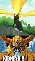 Size: 397x686 | Tagged: derpibooru import, doctor who, exploitable meme, lord tirek, lord tirek's outstretched arms, mark acheson, meme, regeneration, safe, transformers, transformers armada, twilight's kingdom, unicron, voice actor joke