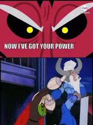 Size: 350x471 | Tagged: derpibooru import, exploitable meme, lord tirek, megaman, meme, pharaoh man, reference, safe, tirek vs everyone meme, twilight's kingdom