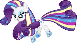 Size: 2185x1245 | Tagged: artist:whizzball2, derpibooru import, rainbow power, rarity, safe, simple background, solo, transparent background, twilight's kingdom, vector