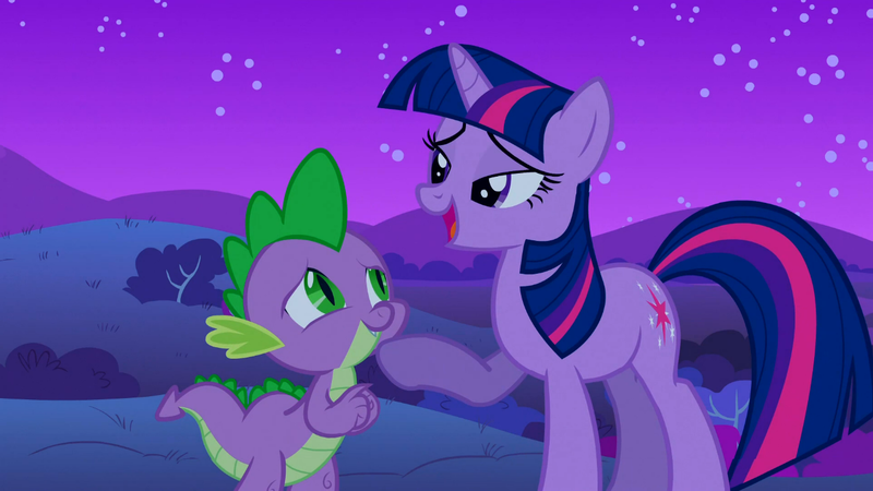 Size: 1366x768 | Tagged: derpibooru import, owl's well that ends well, safe, screencap, spike, spikelove, twilight sparkle