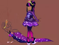 Size: 783x597 | Tagged: alicorn, artist:sugaryboogary, clothes, derpibooru import, dress, gala dress, human, humanized, redesign, safe, solo, twilight sparkle, twilight sparkle (alicorn)