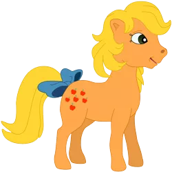 Size: 954x952 | Tagged: applejack (g1), artist:flutterflyraptor, derpibooru import, g1, safe, simple background, solo, transparent background, vector