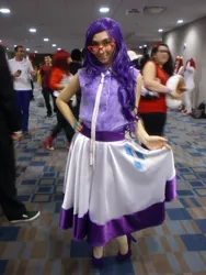 Size: 2448x3264 | Tagged: animate! miami, artist:rainboo-ashe, clothes, convention, cosplay, costume, derpibooru import, glasses, human, irl, irl human, measuring tape, photo, rarity, safe, solo