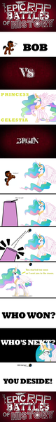 Size: 1366x10194 | Tagged: comic, derpibooru import, disease not alicorn, epic rap battles of history, grin, moon, oc, oc:bob, pinklestia, pony creator, princess celestia, safe, sitting, smiling, spread wings, termina's moon, the legend of zelda, the legend of zelda: majora's mask, to the moon, wat, wide eyes, wings