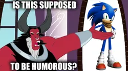 Size: 1364x766 | Tagged: safe, derpibooru import, lord tirek, crossover, exploitable meme, image, is this supposed to be humorous, jpeg, meme, sonic boom, sonic the hedgehog, sonic the hedgehog (series), strategically covered