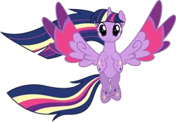 Size: 4098x2851 | Tagged: safe, artist:thisismyphotoshoppin, derpibooru import, twilight sparkle, twilight sparkle (alicorn), alicorn, pony, twilight's kingdom, female, mare, rainbow power, simple background, solo, transparent background, vector