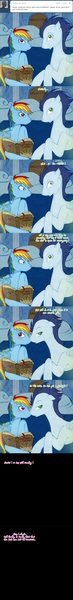 Size: 312x2559 | Tagged: safe, artist:tinuleaf, derpibooru import, rainbow dash, soarin', ask rainbow dash family, female, male, shipping, soarindash, straight, tumblr