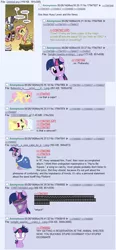 Size: 610x1314 | Tagged: 4chan, american psycho, derpibooru import, fluttershy, hip to be square, huey lewis and the news, it's hip to be square, /mlp/, semi-grimdark, text, twilight sparkle, zebra, zecora