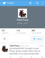 Size: 720x935 | Tagged: derpibooru import, lord tirek, meta, safe, text, twitter, twitterponies, why, you're doing it wrong