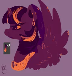 Size: 842x889 | Tagged: safe, artist:marshmellowcannibal, derpibooru import, twilight sparkle, twilight sparkle (alicorn), alicorn, pony, female, mare, solo