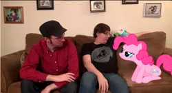 Size: 1302x704 | Tagged: bedroom eyes, cute, derpibooru import, doug's adorable visitor, doug walker, exploitable meme, human, irl, irl human, jason laws, meme, photo, pinkie pie, safe