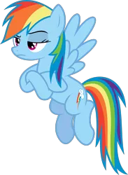 Size: 3658x5000 | Tagged: absurd resolution, artist:xpesifeindx, derpibooru import, flying, rainbow dash, safe, simple background, solo, transparent background, twilight's kingdom, unamused, vector