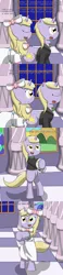 Size: 1300x5600 | Tagged: artist:pvryohei, ask, ask the pokepony crusaders, clothes, crossover, dancing, derpibooru import, dinky hooves, dress, eevee, pokémon, safe, shining bonds, suit, tumblr